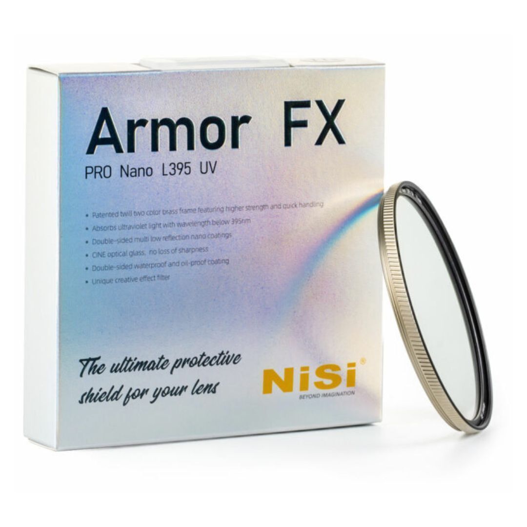 NiSi 62mm Armor FX PRO Nano L395 UV Protection Filter with CINE Optical Glass and FX Filter