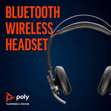 Plantronics Poly Voyager Focus UC Stereo Bluetooth Dual-Ear Headset (Black)