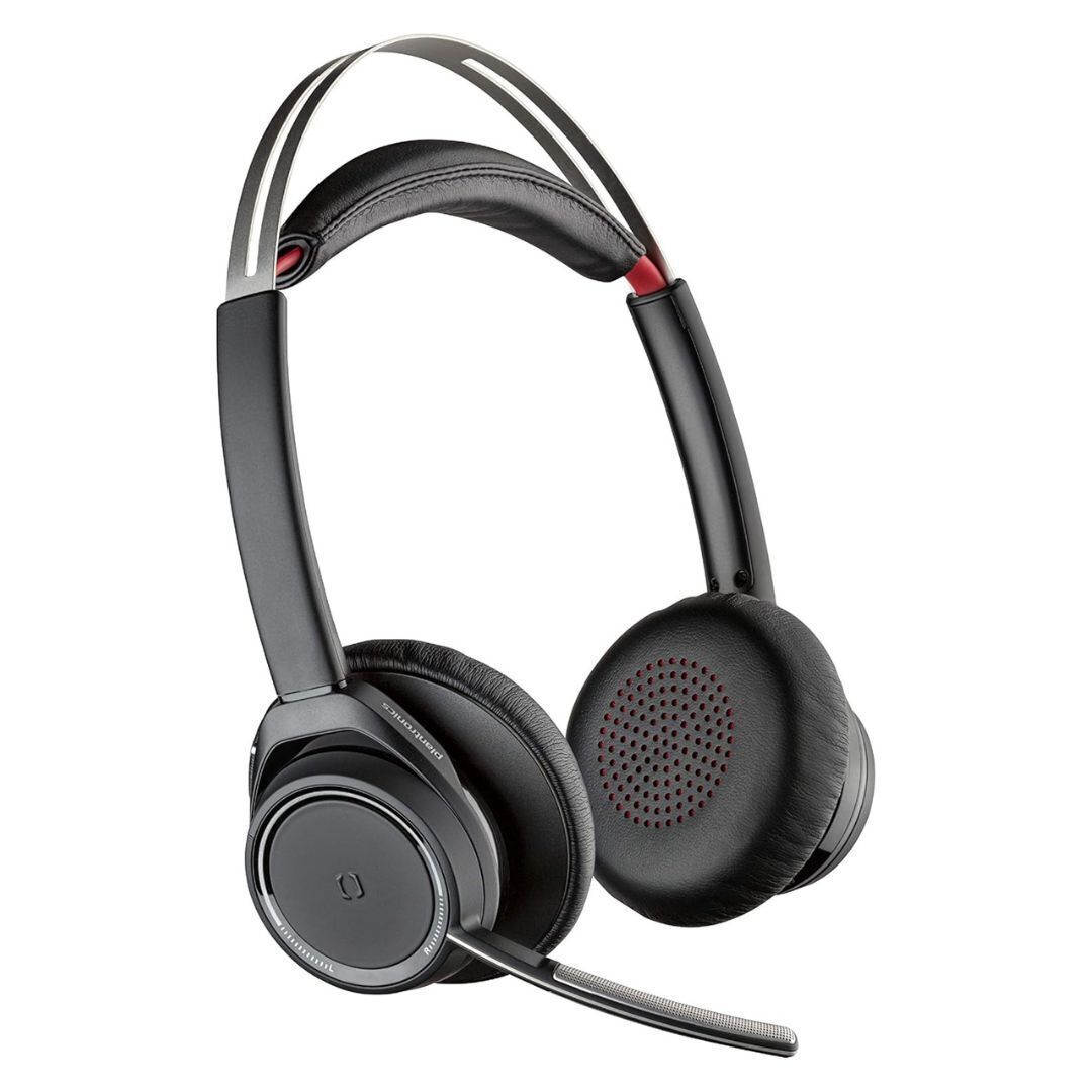 Plantronics Poly Voyager Focus UC Stereo Bluetooth Dual-Ear Headset (Black)