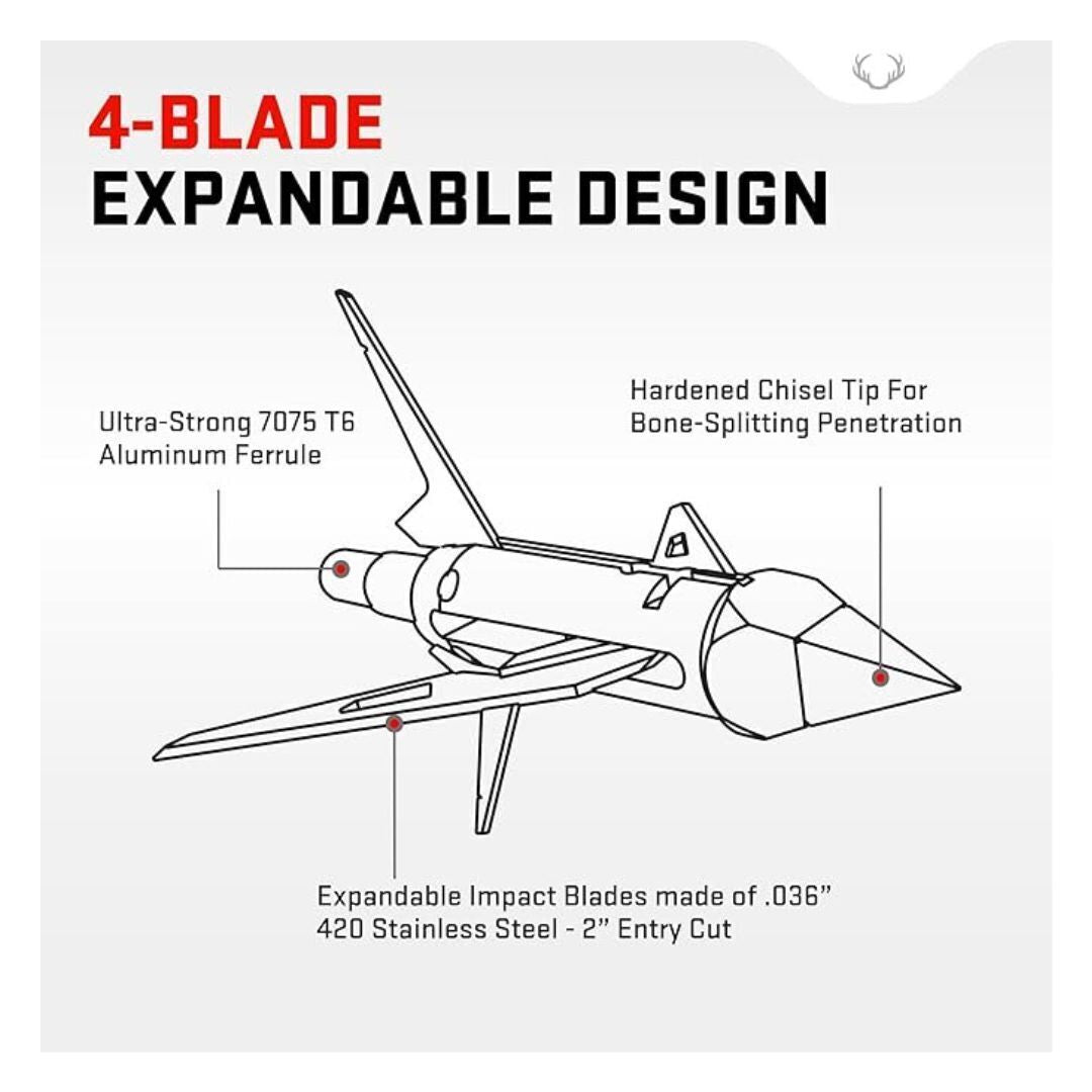 Nemesis Broadhead, 3pk, 100 grain