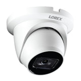 Lorex 4K 16-Camera Capable (Wired or Fusion Wi-Fi) 4TB Wired NVR with 8 IP Dome Cameras (White)