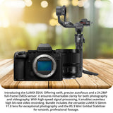 Panasonic Lumix S5 IIX 24.2MP FF Mirrorless Camera with S 50mm f/1.8 Lens and RS 3 Mini Gimbal