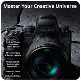 Panasonic Lumix S5 IIX 24.2MP FF Mirrorless Camera with S 50mm f/1.8 Lens and RS 3 Mini Gimbal