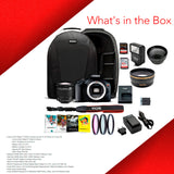 Canon T7 EOS Rebel DSLR Camera with EF-S 18-55mm IS II Lens Deluxe Bundle