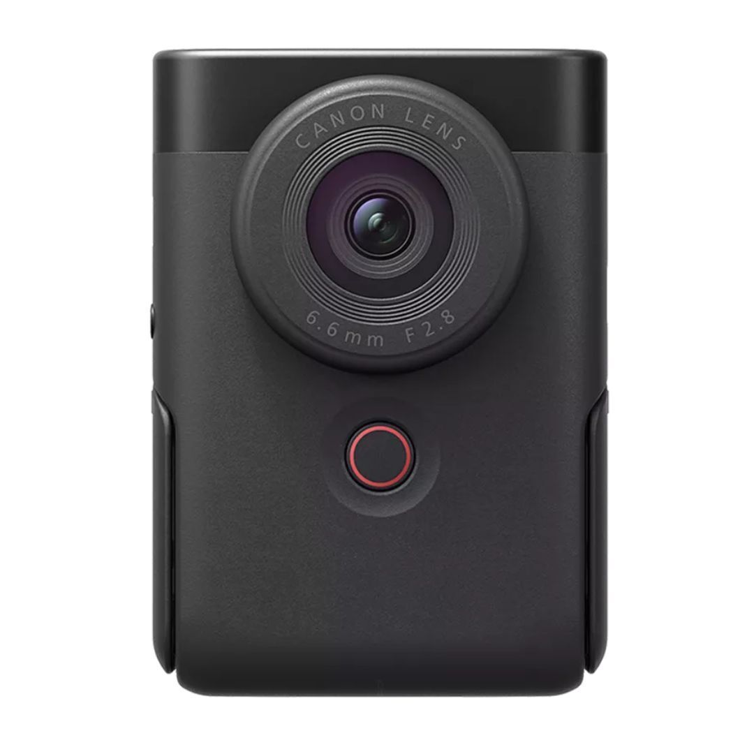 Canon PowerShot V10 Vlog Camera with Built-In Stand, CMOS Sensor, and 4K Video Quality (Black)