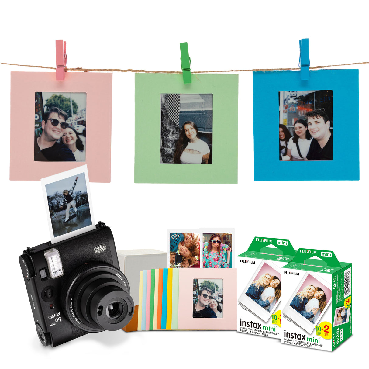 Fujifilm INSTAX MINI 99 Premium Analog Instant Camera with 40 Exposures Films, and Accessories