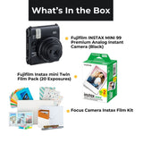 Fujifilm INSTAX MINI 99 Premium Analog Instant Camera with 20 Exposures Films, and Accessories