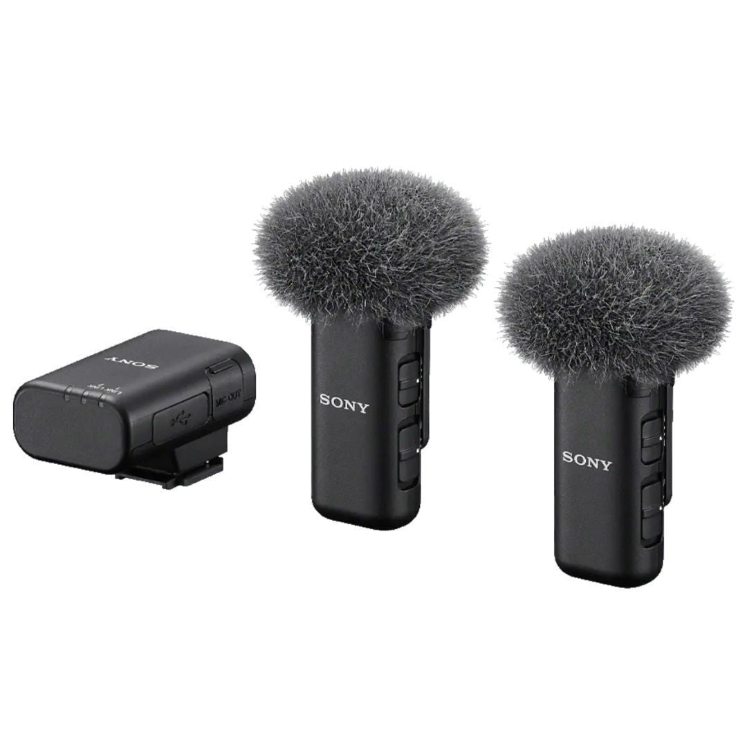 Sony ECM W3 2 Person Dual Channel Wireless Microphone System (Black)