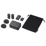 Sony ECM W3 2 Person Dual Channel Wireless Microphone System (Black)