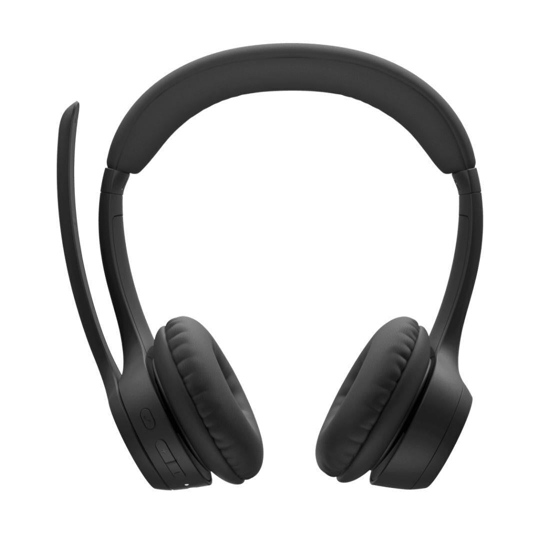 Logitech Zone 300 Wireless Headset with Dual Noise-Canceling Mics and Long-Lasting Battery (Black)