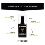 Vosker Long Range Cellular Antenna for Outdoor Surveillance Cameras with 15-Feet Cable (Black)