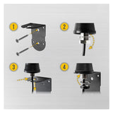 Vosker Long Range Cellular Antenna for Outdoor Surveillance Cameras with 15-Feet Cable (Black)