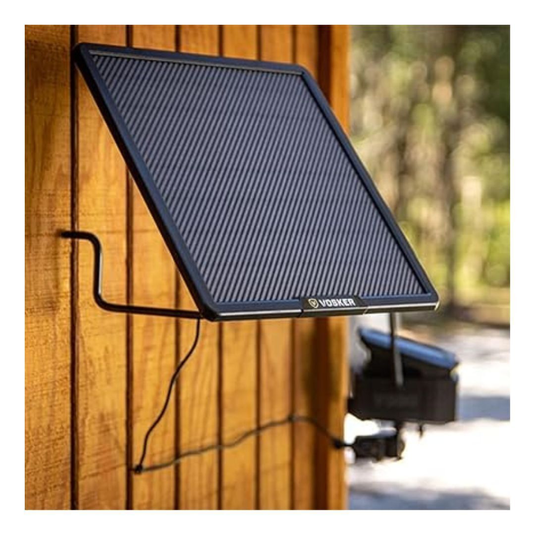 Vosker 2-in-1 Solar 15000 mAh Wireless Outdoor USB Battery Pack Power Bank (Black)