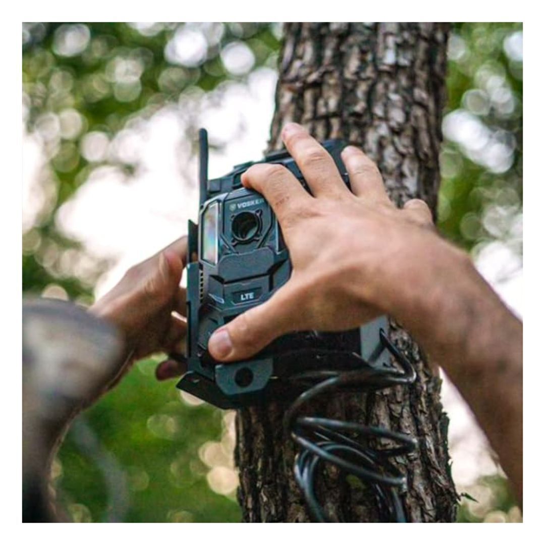 Vosker Security Camera 6-Feet Security Cable Lock with 2 Keys (Black)