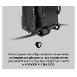 Vosker Security Camera 6-Feet Security Cable Lock with 2 Keys (Black)