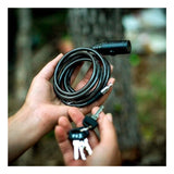 Vosker Security Camera 6-Feet Security Cable Lock with 2 Keys (Black)