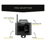 Vosker Metal Heavy Duty Steel Case Security Box for V150 Outdoor Camera (Black)