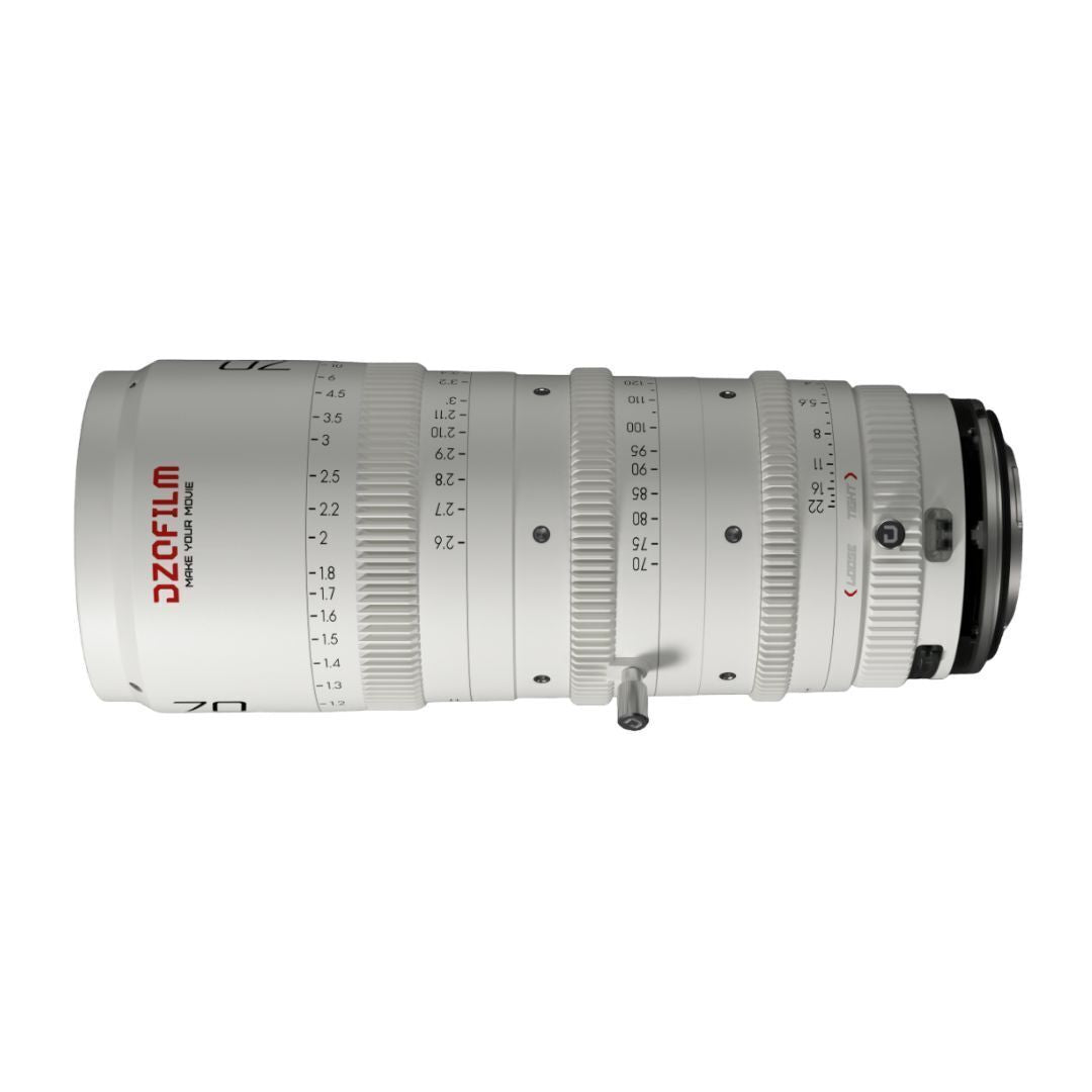 DZOFilm Catta FF 70 to 135mm T2.9 Cine Zoom Lens for Sony E Camera with Parfocal Design (White)