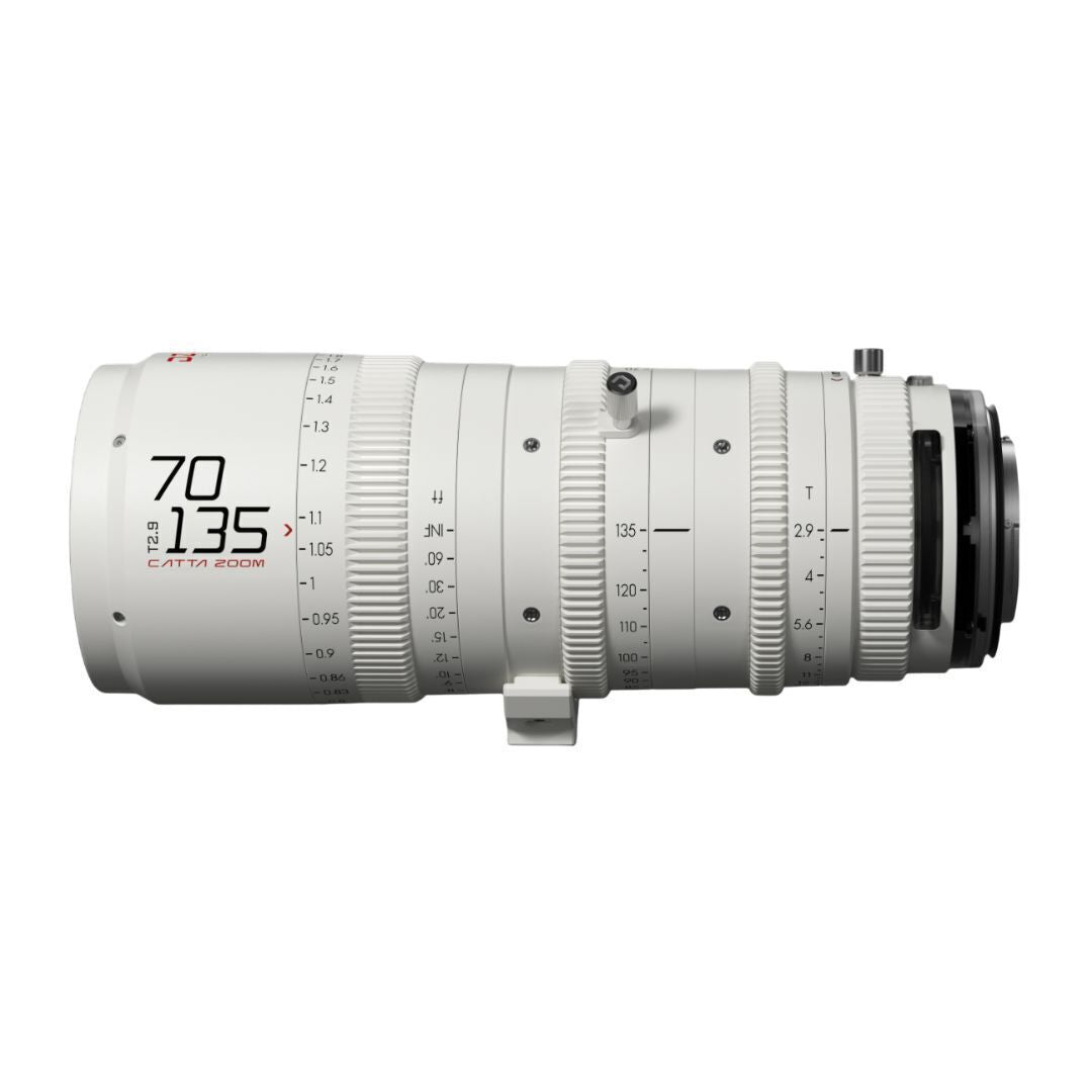 DZOFilm Catta FF 70 to 135mm T2.9 Cine Zoom Lens for Sony E Camera with Parfocal Design (White)
