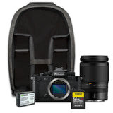 Nikon Zf Mirrorless Camera (Black) with NIKKOR Z 24-200mm, Camera Bag, 128GB Memory Card Bundle