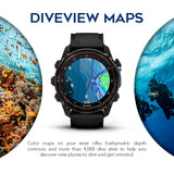 Garmin Descent Mk3i Watch Style-Dive Computer (Carbon Gray, Black) with Descent T2 Transceiver