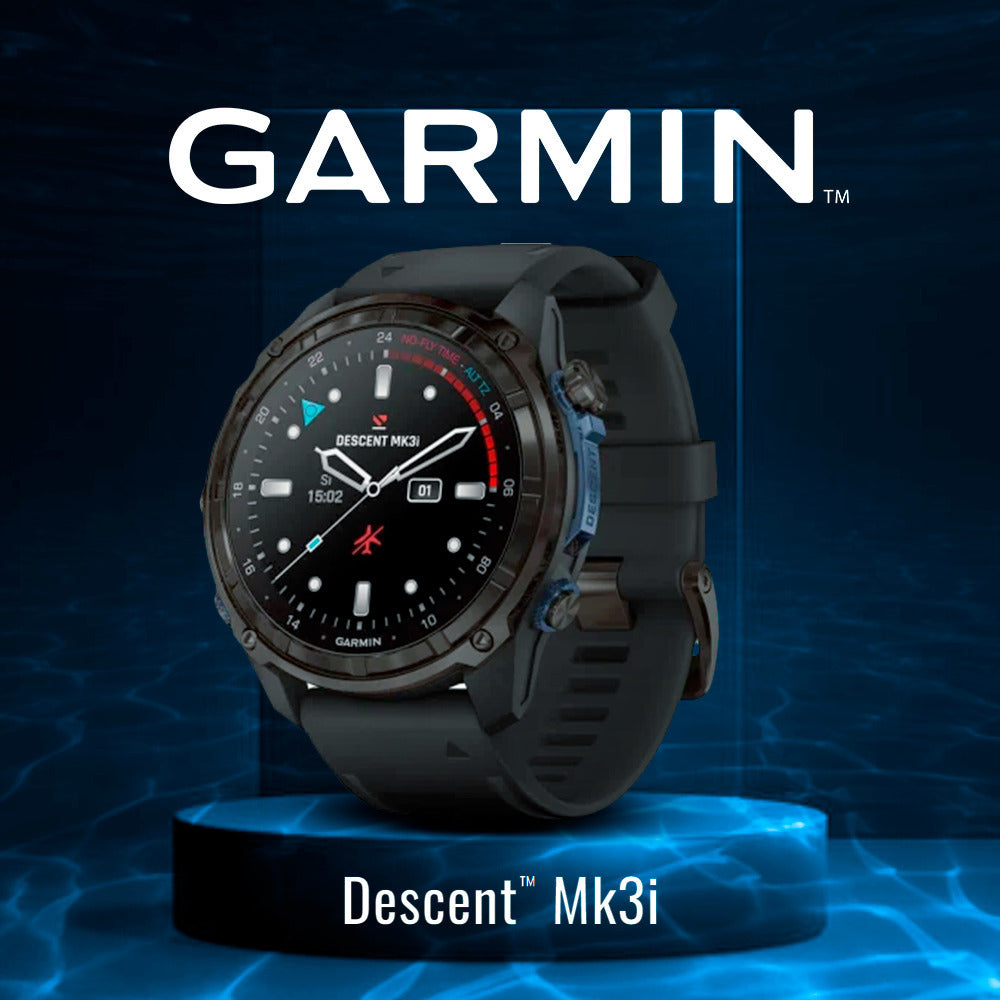 Garmin Descent Mk3i Watch Style-Dive Computer with Charger Stand and Port Plugs