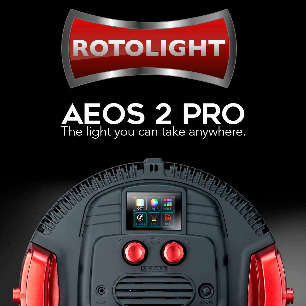 Rotolight AEOS 2 Pro LED Light with Rotolight AEOS Soft Carry Case (Black)
