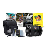 Sony FE 35mm f/1.4 GM Full-Frame Wide Angle G Master Lens with Editing Software, 64GB SD Card Bundle
