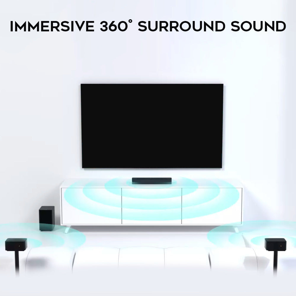 Ultimea Poseidon D60 5.1 Dolby Atmos Soundbar with (2-pack) 6 Ft. HDMI Cables bundle