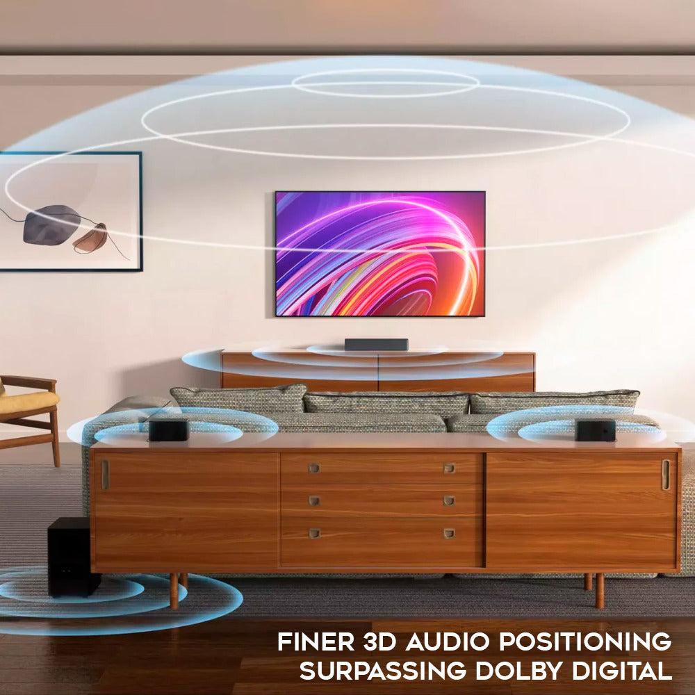 Ultimea Poseidon D60 5.1 Dolby Atmos Soundbar with (2-pack) 6 Ft. HDMI Cables bundle