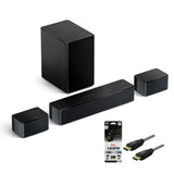 Ultimea Poseidon D60 5.1 Dolby Atmos Soundbar with (2-pack) 6 Ft. HDMI Cables bundle