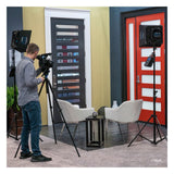 Westcott 1 x 1-Feet Flex Cine Bi-Color LED 2-Light Travel Kit with Mini V-Mount Batteries