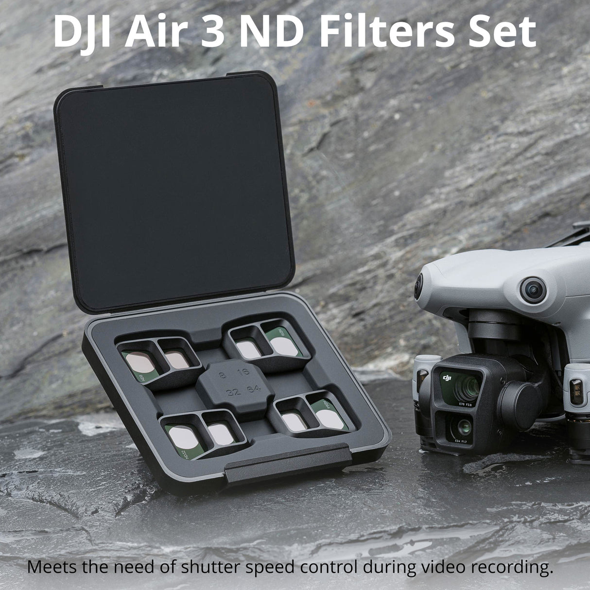 DJI Air 3 ND Filters Set (ND8/16/32/64) with Lens Cleaning Pen Bundle
