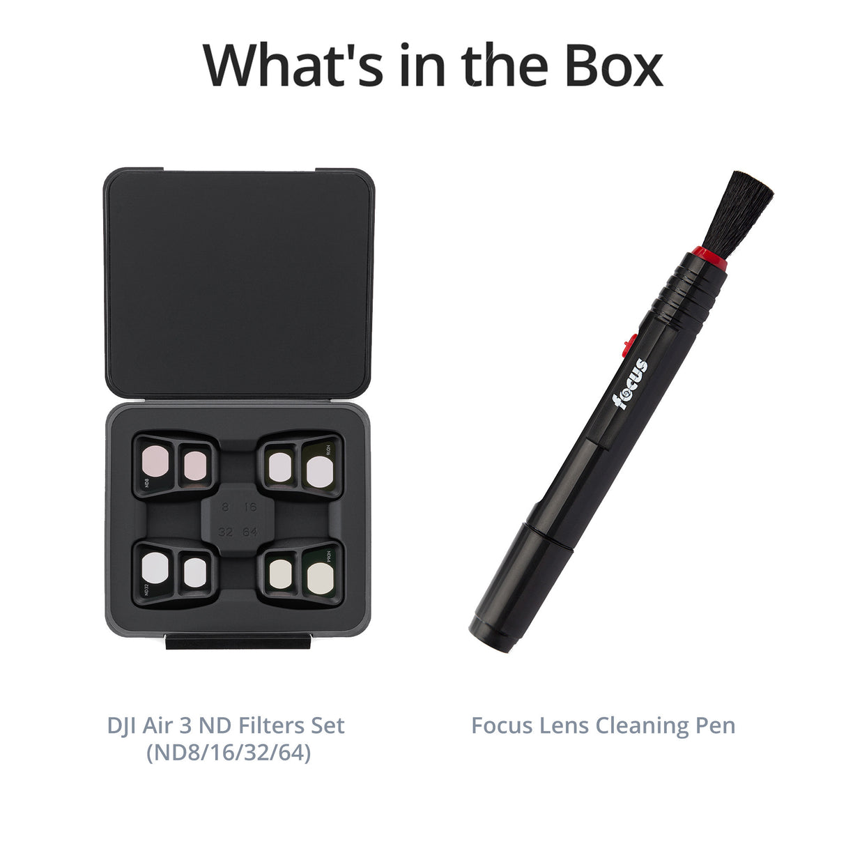 DJI Air 3 ND Filters Set (ND8/16/32/64) with Lens Cleaning Pen Bundle