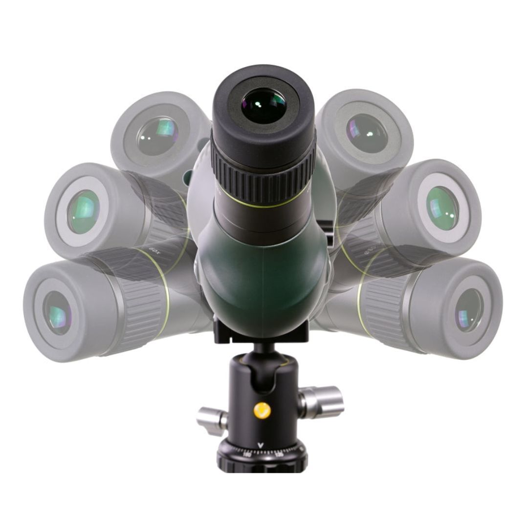 Vanguard VEO HD 80A 20-60 x 80  Angled Spotting Scope with Twist Eyecup and Built-In Sunshield