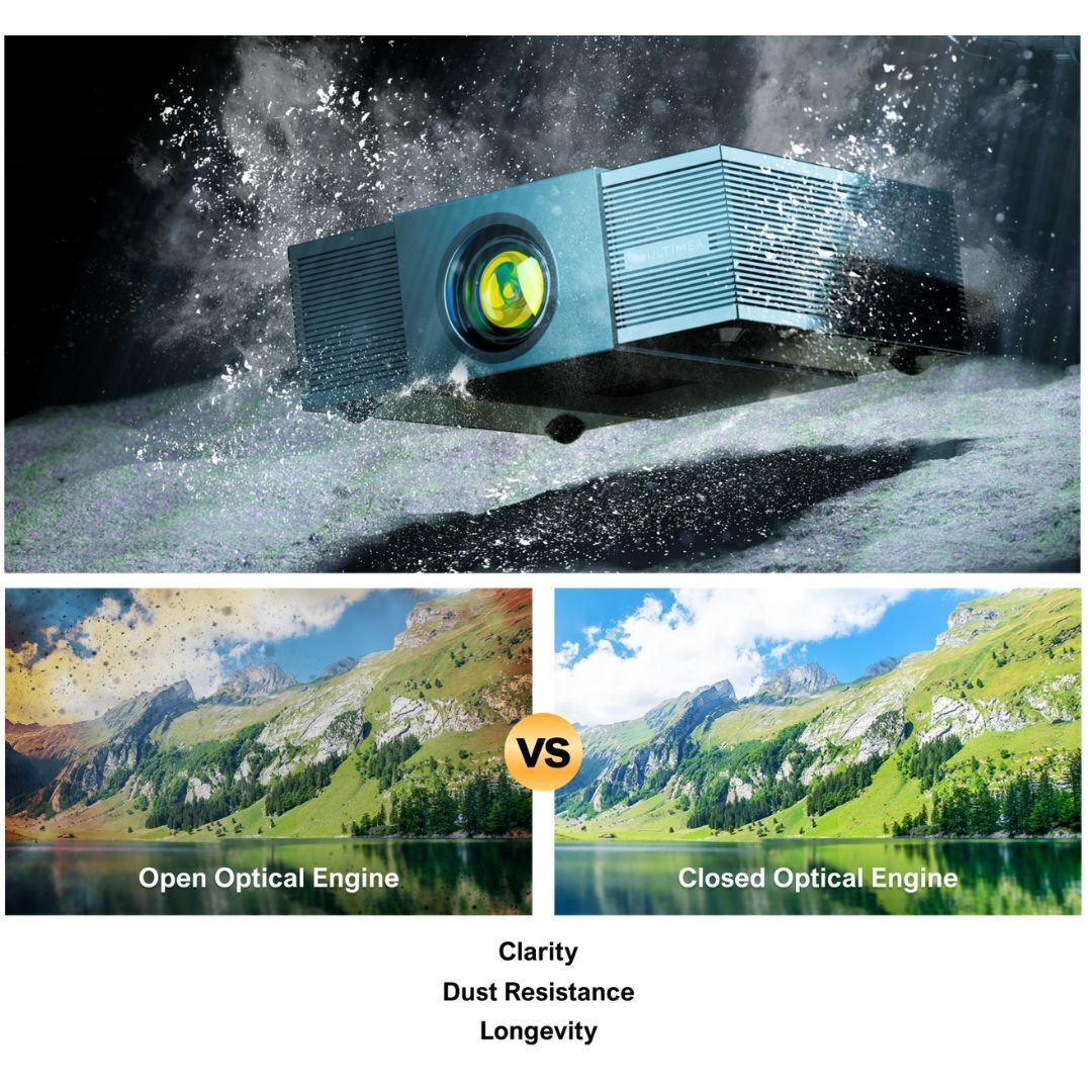 ULTIMEA Apollo P60 4K Projector with Auto Focus, 6D Auto-Keystones and 30W DSP Speakers