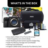 Sony Alpha 9 Mark III Full-frame Mirrorless Camera with Editing Software, 128GB SD Card Bundle