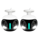 Lorex H20 - 4K IP Wired Dual Lens Security Camera with Smart Security Lighting Bundle (2-Pack)