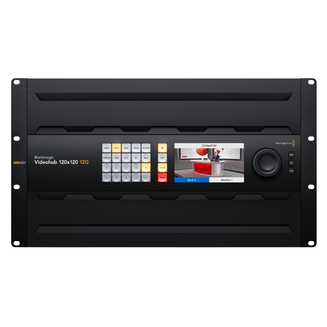 Blackmagic Design Videohub 120x120 12G Zero-Latency Video Router