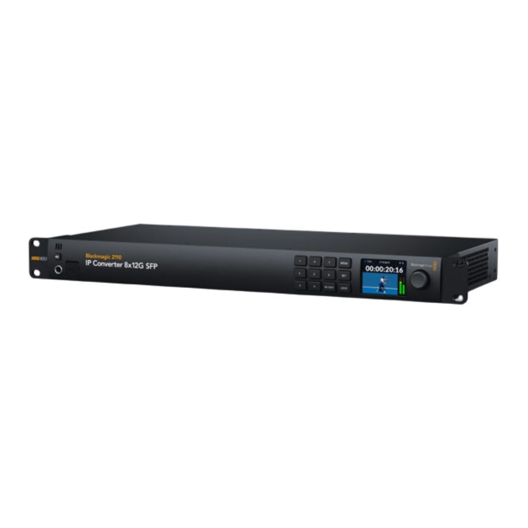 Blackmagic Design 2110 IP Converter 8x12G SFP (Black)