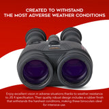 Canon 18x50 IS All Weather Image Stabilized Binoculars with Binocular Harness and Batteries Bundle