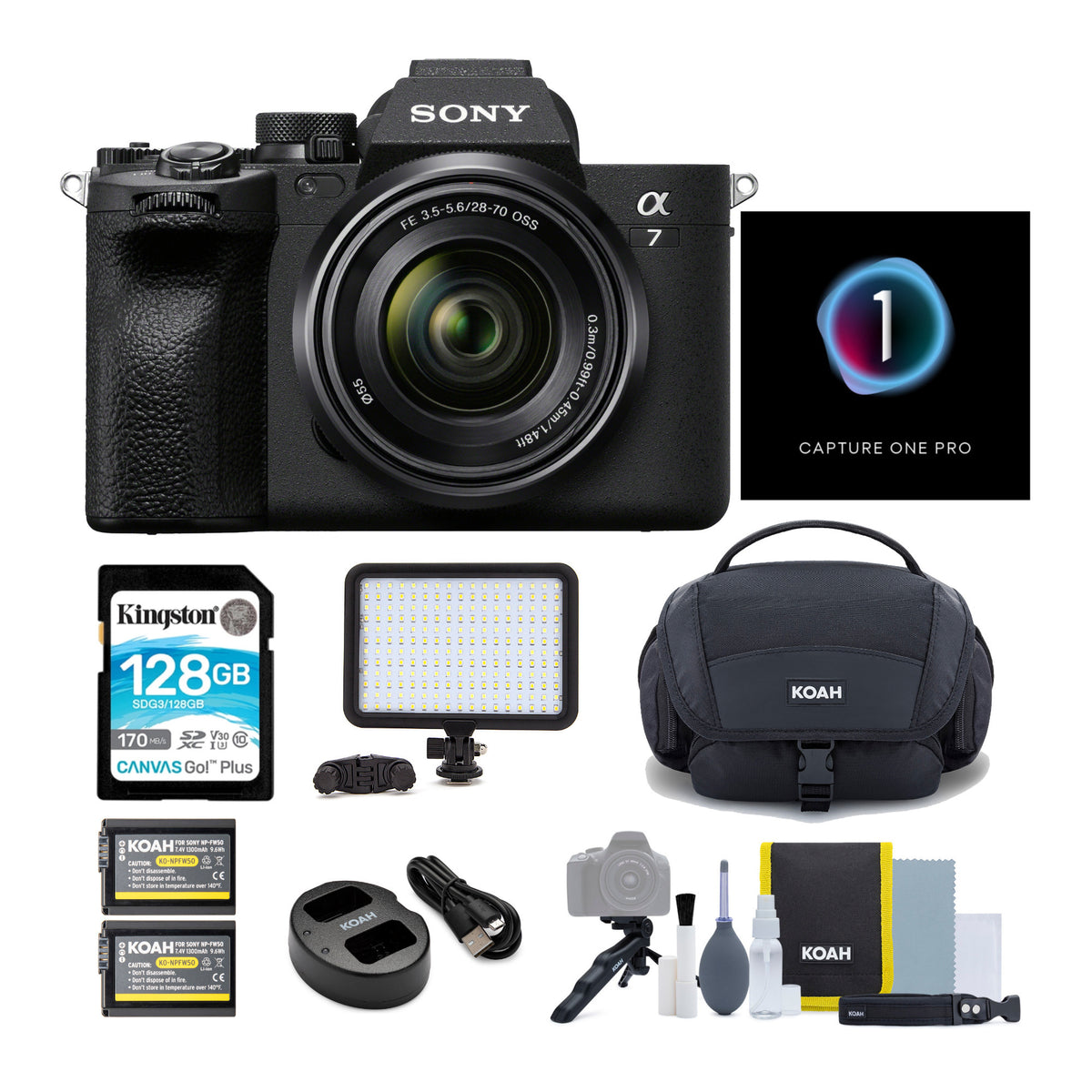 Sony Alpha a7IV Mirrorless Digital Camera with 28-70mm OSS Lens and Capture One Pro Bundle