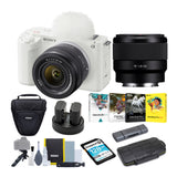 Sony Alpha ZV-E1 Full-frame Mirrorless Camera with 28-60mm and 50mm Lens (ILCZV-E1L/W, Black) Bundle