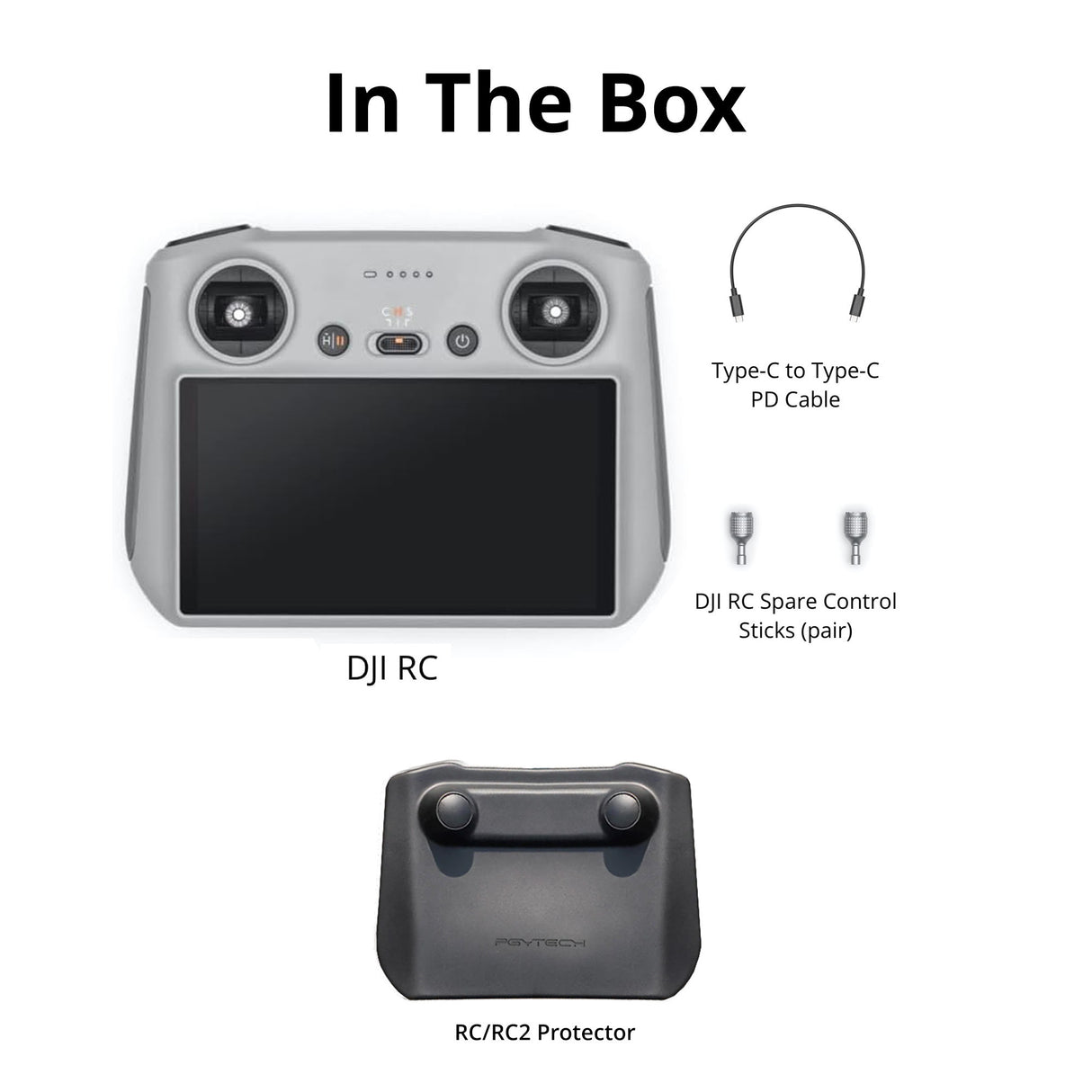 DJI RC Lightweight Ultra-Long Battery FHD Remote Controller for DJI Drones with Protector Cover