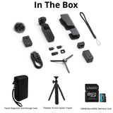 DJI Pocket 2 Compact Camera and Gimbal Creator Combo with 128GB SD Card, Case, and Spider Tripod