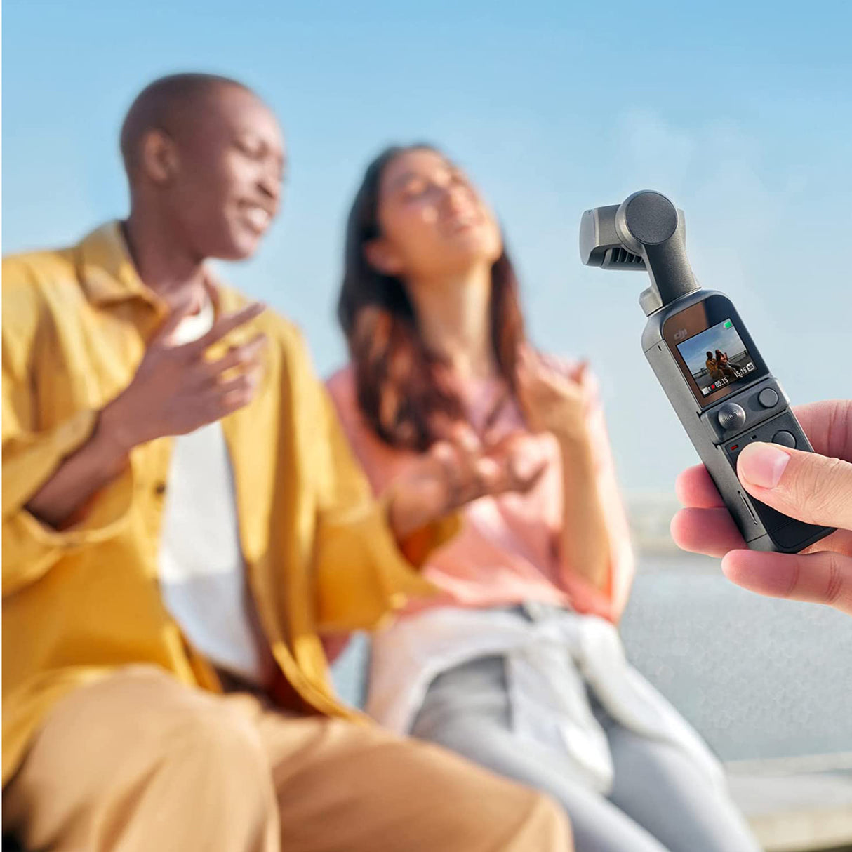 DJI Pocket 2 Compact Camera and Gimbal Creator Combo with 128GB SD Card, Case, and Spider Tripod