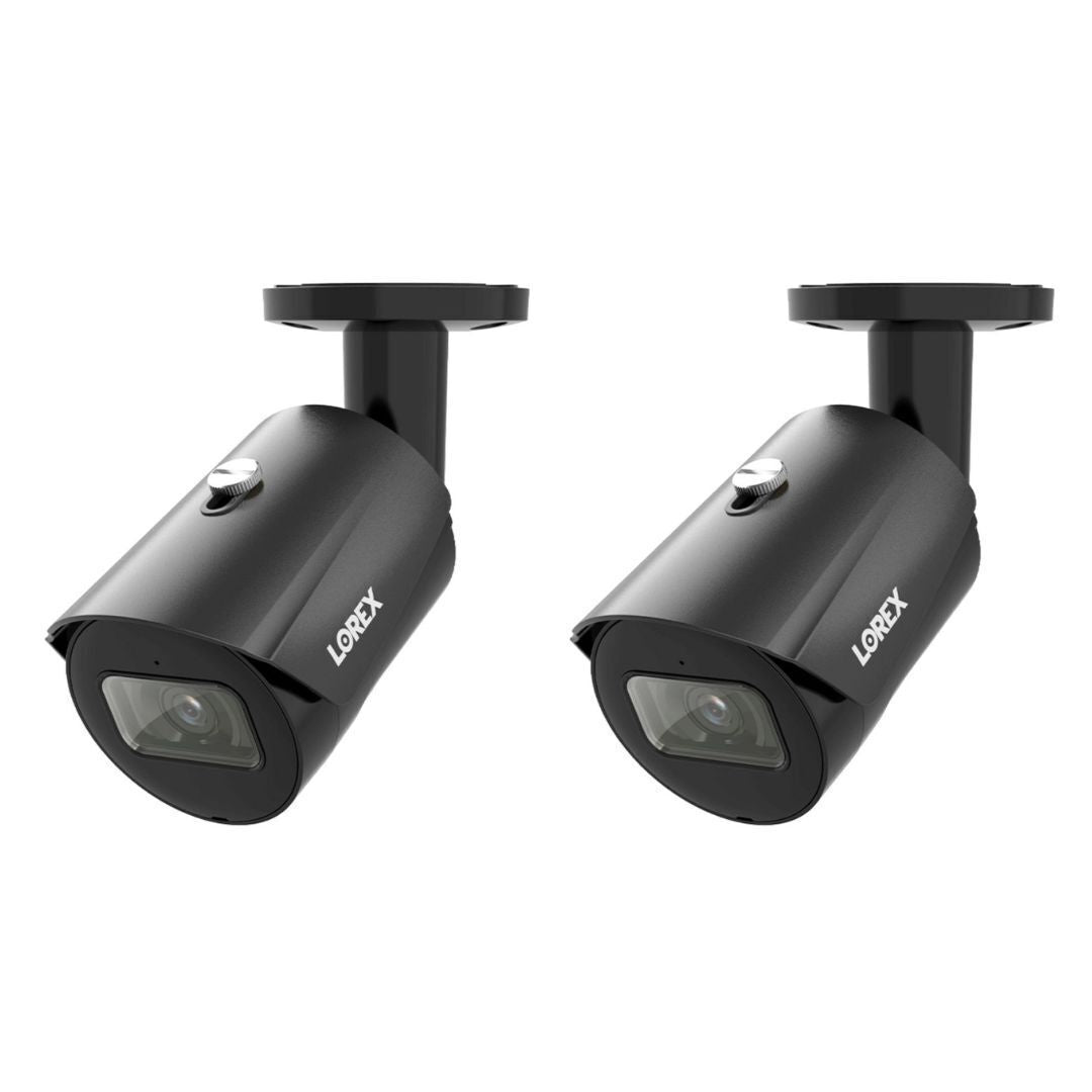 Lorex A20 IP Wired Bullet Security Camera with Smart Motion Detection Bundle (2-Pack, Black)