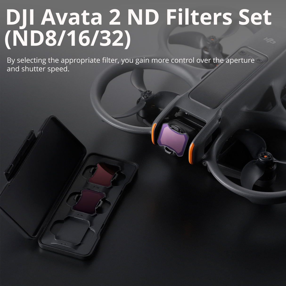 DJI FPV Remote Controller 3 with Avata 2 ND Filters Set (ND8/16/32) and Drone Accessory Bundle