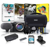 Sony Alpha 7CR Full-Frame Mirrorless Camera with Sony FE 50mm f/1.8 Lens, Editing Software Bundle