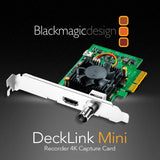 Blackmagic Design DeckLink Mini Recorder 4K Capture Card with 6 Ft. HDMI Cables